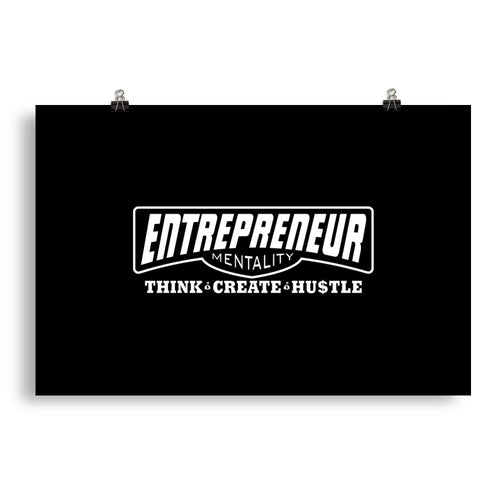 Entrepreneur Mentality wall poster