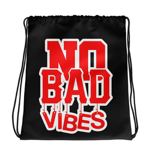 No Bad Vibes Drawstring bag by Stand Fo Customs