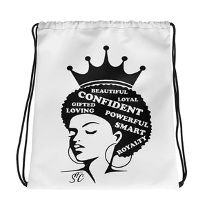 Queen Drawstring bag By Stand Fo' Customs