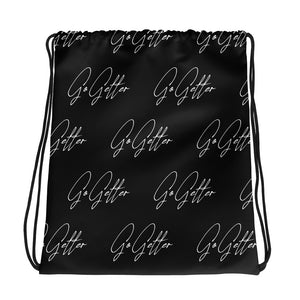 Go Getter Drawstring bag By Stand Fo' Customs