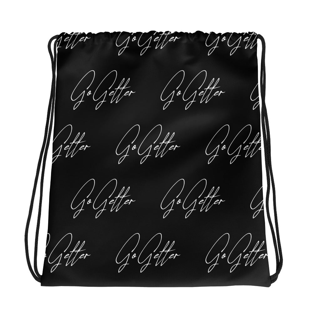 Go Getter Drawstring bag By Stand Fo' Customs